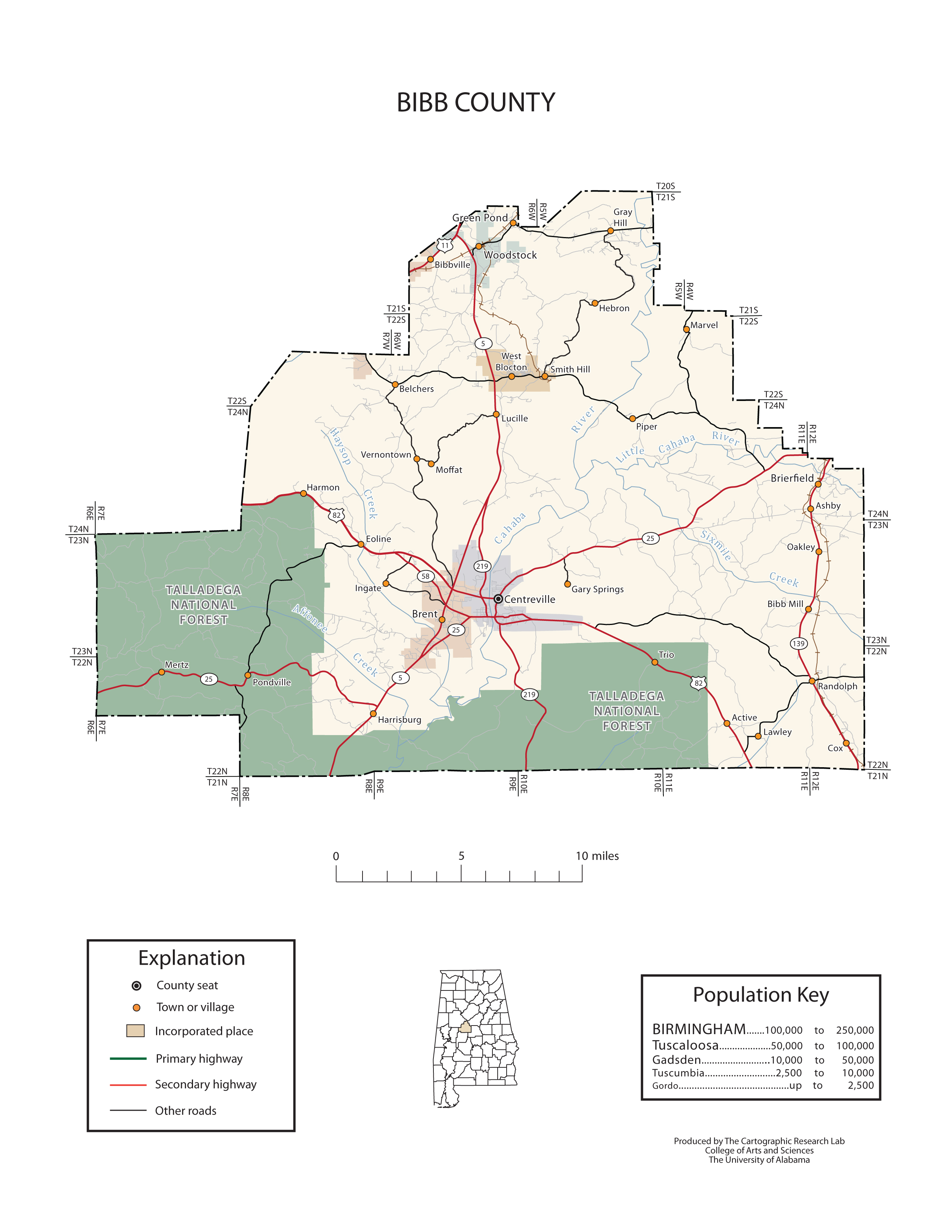 Maps Of Bibb County